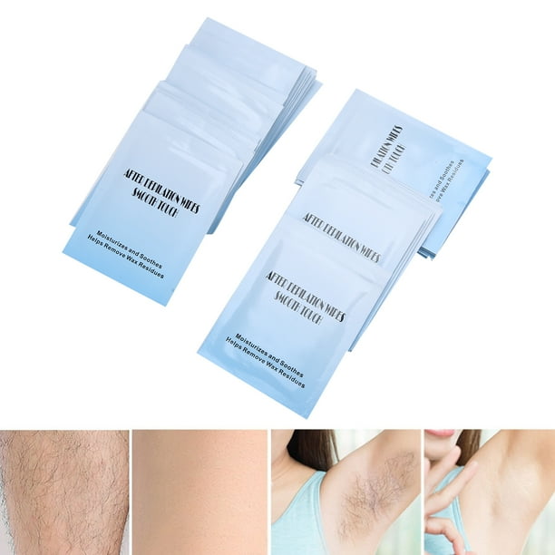 Octpeak After Remover Wipes 30pcs Wax Removal Wipe Individually Wrapped Wet Tissue Moisten Wax Oil Cleaning Towelette
