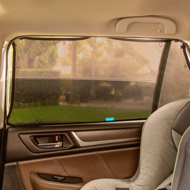 Munchkin Brica Magnetic Stretch to Fit Sun Shade, Black, Car Sunshade