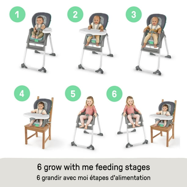 Ingenuity Full Course 6-in-1 High Chair - Astro, 6 - 60 months, max 50lbs