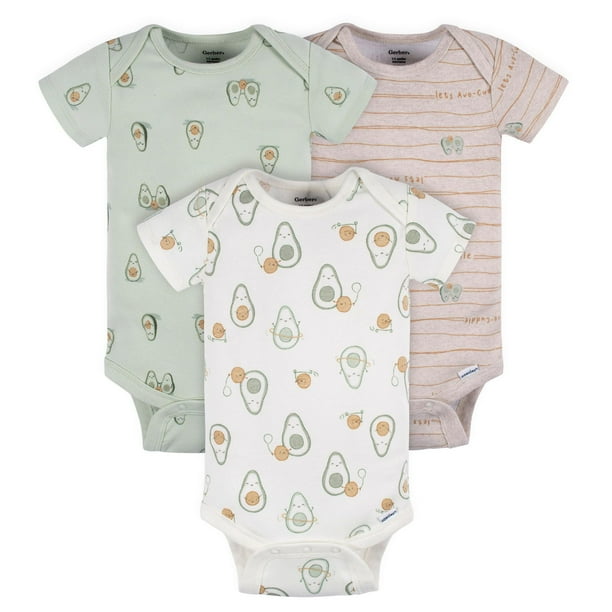 Gerber 3-Pack Baby Short Sleeve Onesies Bodysuit
