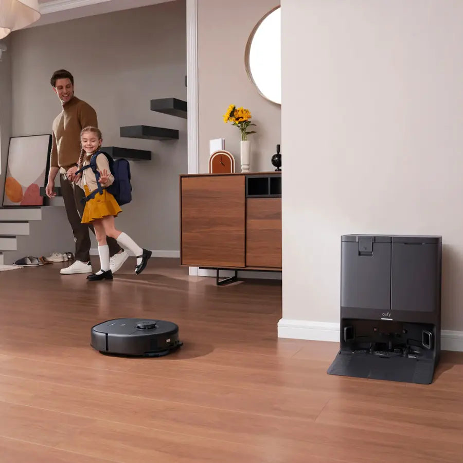 eufy - X10 Pro Omni Wi-Fi Connected Robot Vacuum & Mop with Self Washing and Self Drying Auto Empty Station - Black