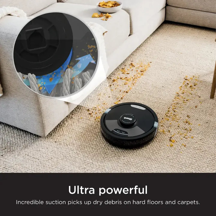 Shark - AI Ultra 2-in-1 Robot Vacuum & Mop with Sonic Mopping, Matrix Clean, Home Mapping, WiFi Connected - Black - Open Box - Good