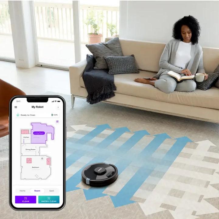 Shark - AI Ultra 2-in-1 Robot Vacuum & Mop with Sonic Mopping, Matrix Clean, Home Mapping, WiFi Connected - Black - Open Box - Good
