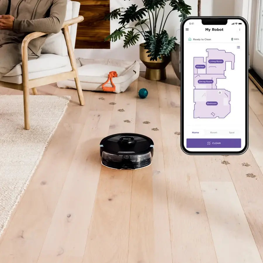 Shark - AI Ultra 2-in-1 Robot Vacuum & Mop with Sonic Mopping, Matrix Clean, Home Mapping, WiFi Connected - Black - Open Box - Good