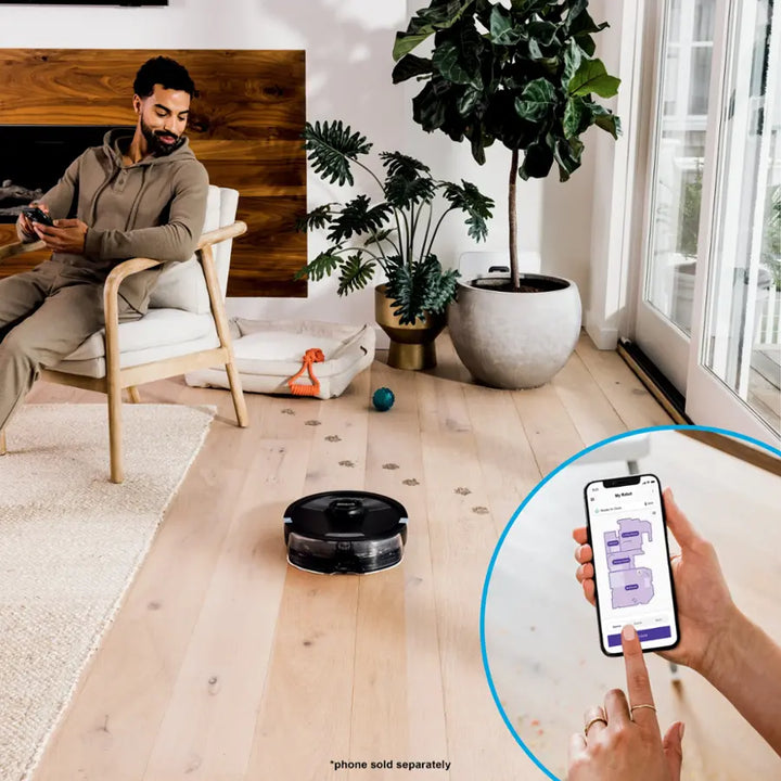 Shark - AI Ultra 2-in-1 Robot Vacuum & Mop with Sonic Mopping, Matrix Clean, Home Mapping, WiFi Connected - Black - Open Box - Good