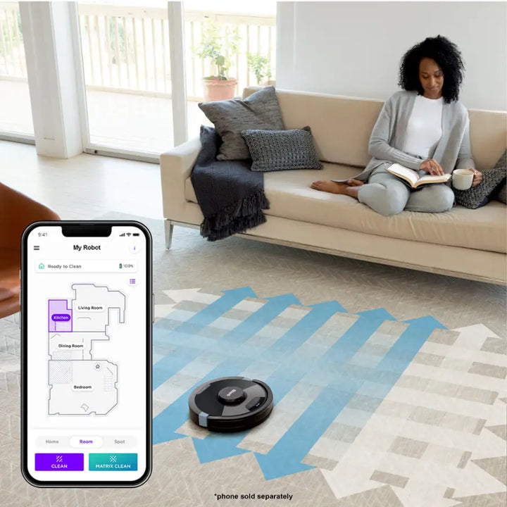 Shark - AI Ultra 2-in-1 Robot Vacuum & Mop with Sonic Mopping, Matrix Clean, Home Mapping, WiFi Connected - Black - Open Box - Good