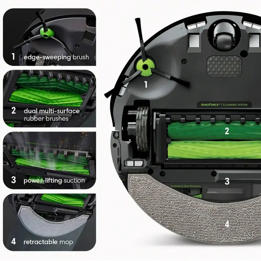 iRobot - Roomba Combo j7+ Self-Emptying Robot Vacuum & Mop - Graphite - Open Box - Excellent