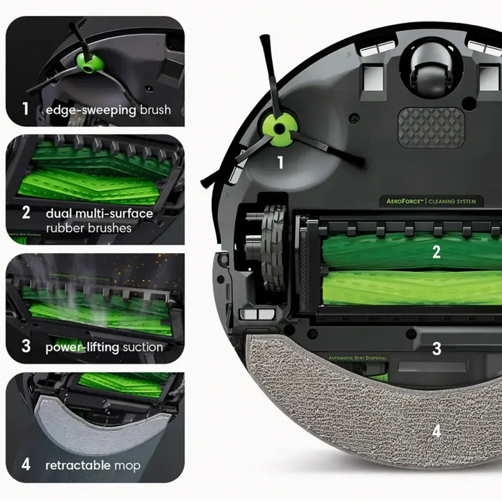 iRobot - Roomba Combo j7+ Self-Emptying Robot Vacuum & Mop - Graphite - Open Box - Excellent