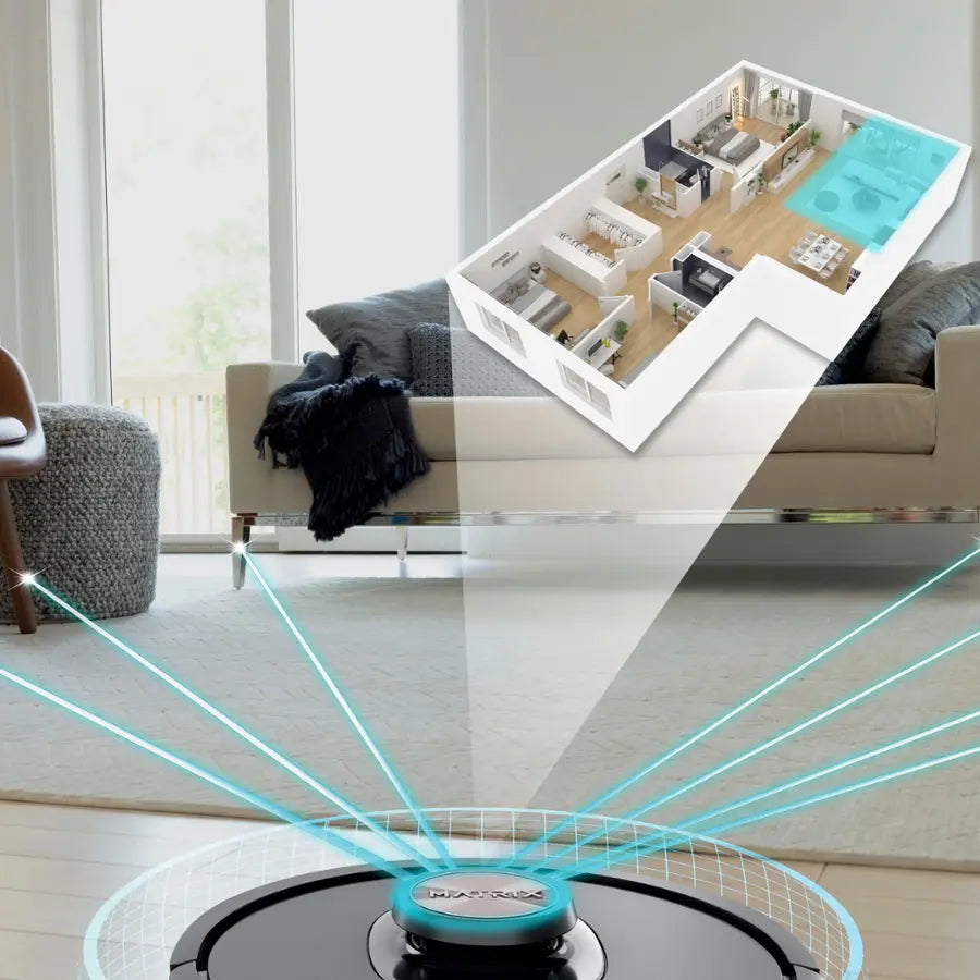 Shark - Matrix Self-Emptying Robot Vacuum with Precision Home Mapping and Extended Runtime, Wi-Fi Connected - Black