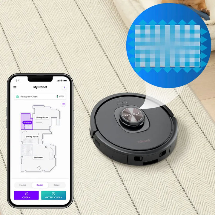 Shark - Matrix Self-Emptying Robot Vacuum with Precision Home Mapping and Extended Runtime, Wi-Fi Connected - Black