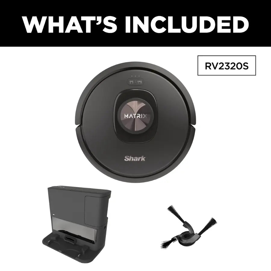 Shark - Matrix Self-Emptying Robot Vacuum with Precision Home Mapping and Extended Runtime, Wi-Fi Connected - Black