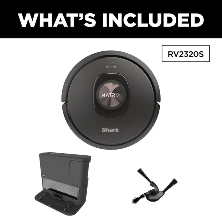 Shark - Matrix Self-Emptying Robot Vacuum with Precision Home Mapping and Extended Runtime, Wi-Fi Connected - Black