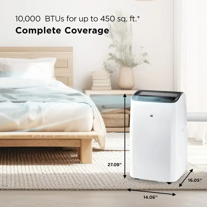 TCL - 450 Sq. Ft. 10,000 BTU 3-in-1 Smart Portable Air Conditioner - White