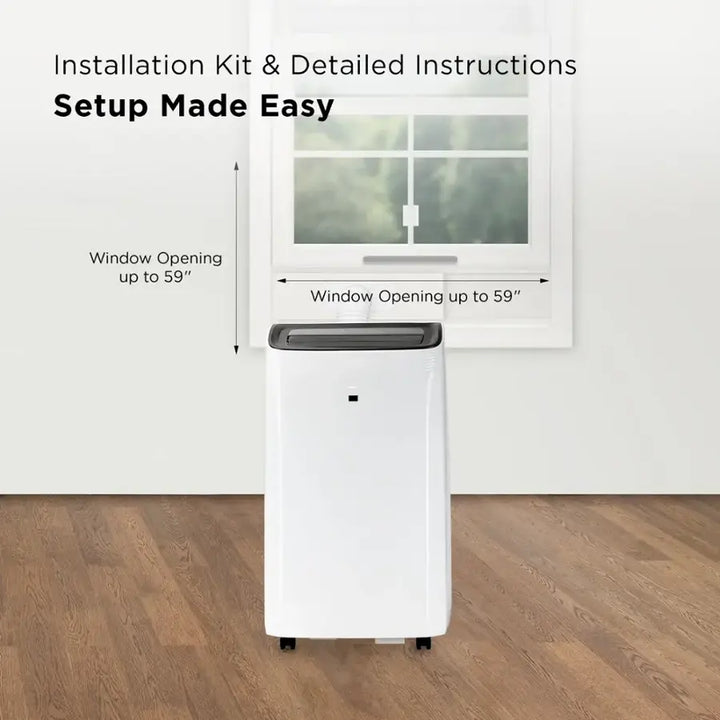 TCL - 450 Sq. Ft. 10,000 BTU 3-in-1 Smart Portable Air Conditioner - White