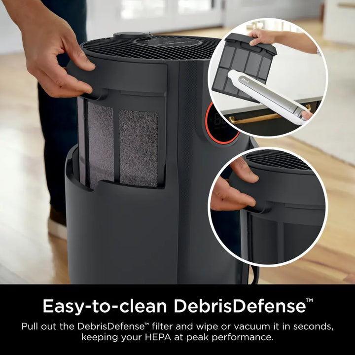 Shark - NeverChange Air Purifier, 5-Year Filter Life, 650-sq Ft - Black