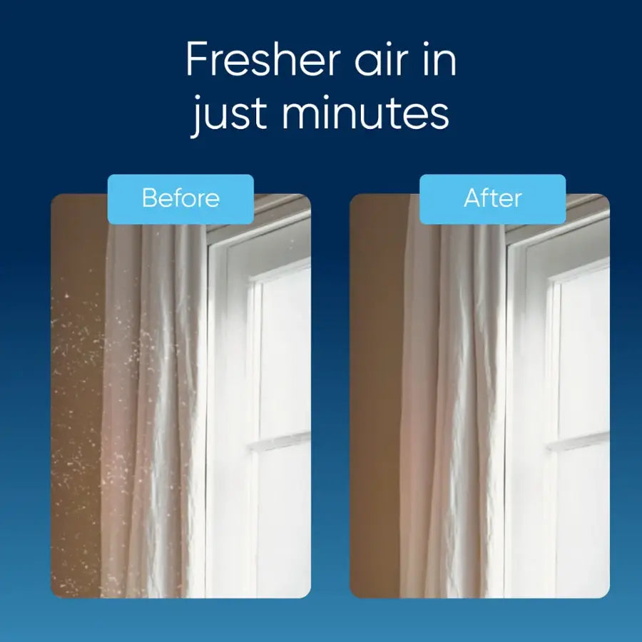 Blueair - Blue Pure 511i Max 926 sq ft HEPASilent Small Room Bedroom Air Purifier - White/Gray