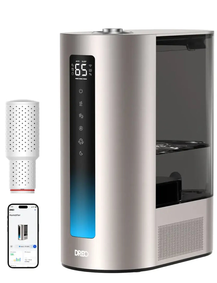 Dreo - 1.6 Gal Smart Ultrasonic Warm & Cool Humidifier with Dual Aroma Pad Tray, HM813S - Champagne