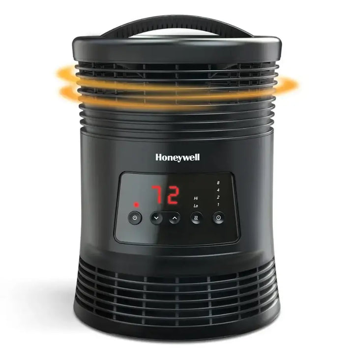 Honeywell - 360 Surround Digital Fan-Forced Heater - Black
