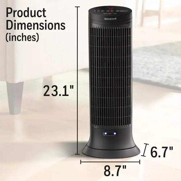 Honeywell - Ceramic Tower Heater - Slate Gray