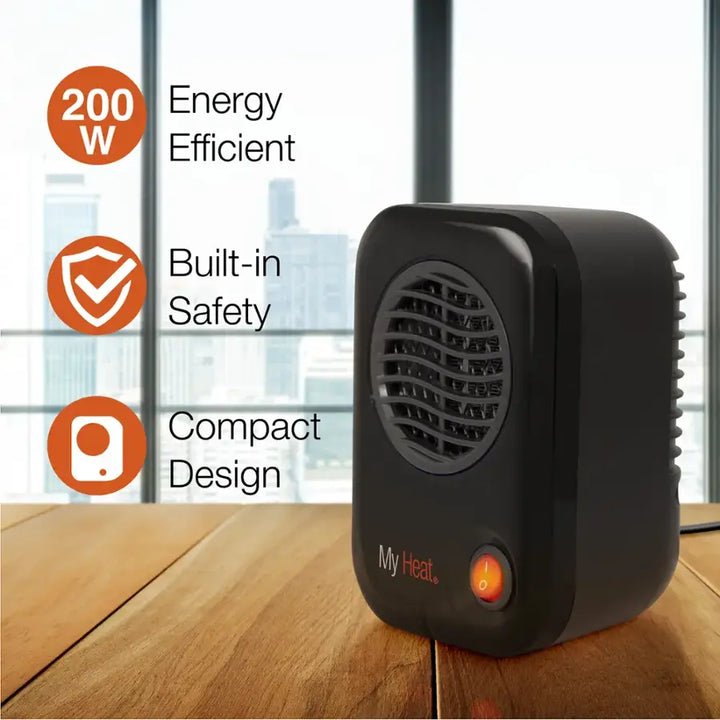 Lasko - MyHeat Personal Electric Portable Space Heater - Black