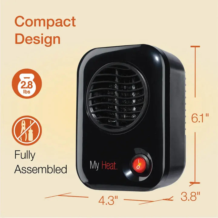 Lasko - MyHeat Personal Electric Portable Space Heater - Black