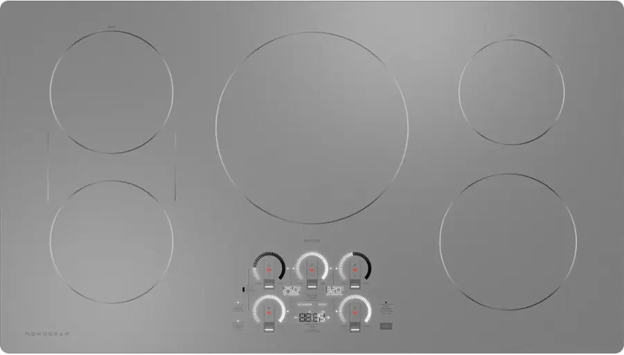 Monogram - 36" Built-In Induction Cooktop - Silver