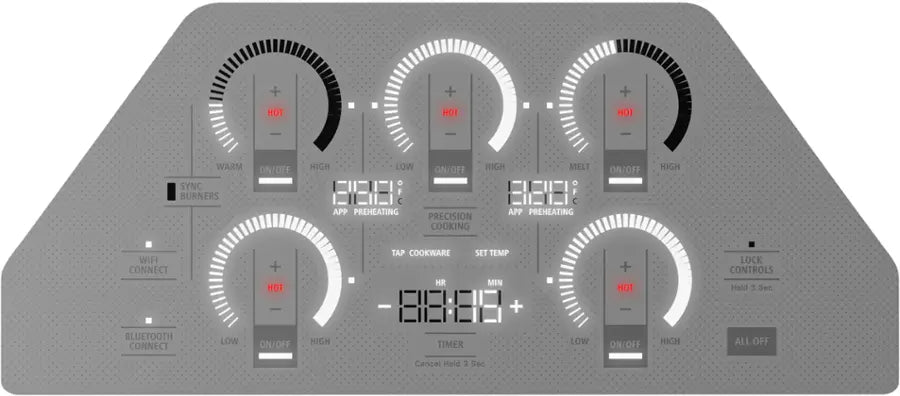 Monogram - 36" Built-In Induction Cooktop - Silver
