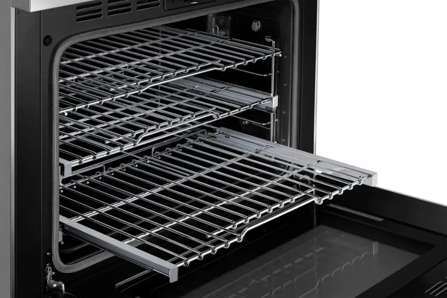Dacor - Transitional 5.9 Cu. Ft. Freestanding Gas Three-Part Pure Convection Pro-Range with Self Clean and SimmerSear Burners - Silver Stainless Steel