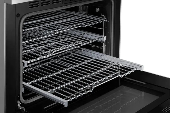 Dacor - Transitional 5.9 Cu. Ft. Freestanding Gas Three-Part Pure Convection Pro-Range with Self Clean and SimmerSear Burners - Silver Stainless Steel