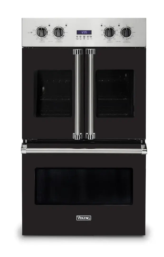 Viking - 30" 7 Series French Door Double Built-In Electric Thermal Convection Oven - Nantucket