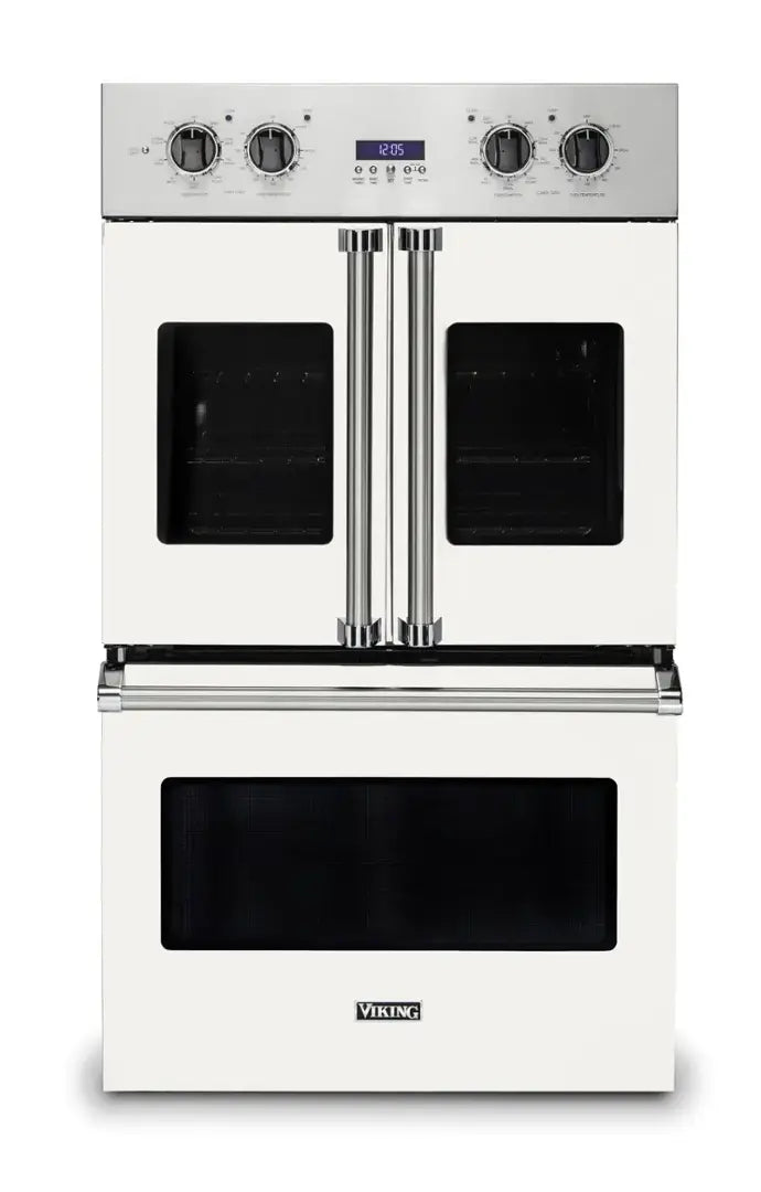 Viking - 30" 7 Series French Door Double Built-In Electric Thermal Convection Oven - Nantucket
