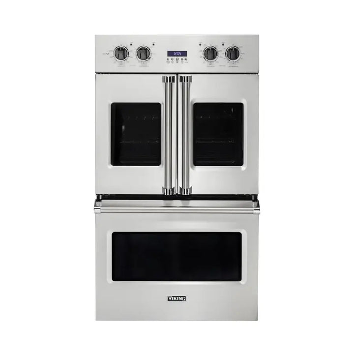 Viking - 30" 7 Series French Door Double Built-In Electric Thermal Convection Oven - Splash
