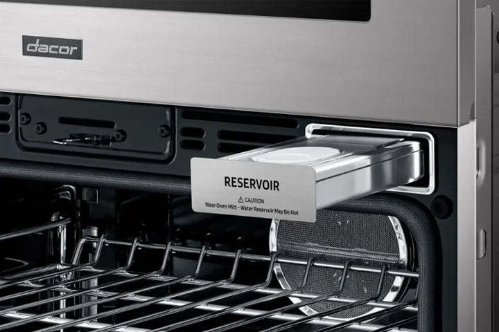 Dacor - Transitional 30" Built-In Electric Four-Part Pure Convection Combination Wall Oven with Microwave and Steam Assist - Silver Stainless Steel