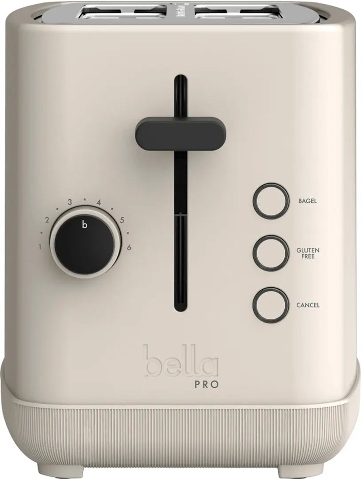 bella PRO - 2-Slice Toaster with Extra Wide Slots - Stainless Steel