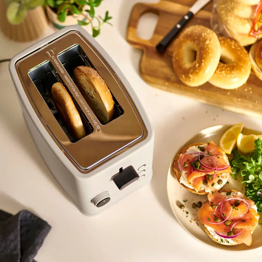 bella PRO - 2-Slice Toaster with Extra Wide Slots - Stainless Steel