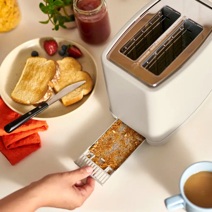 bella PRO - 2-Slice Toaster with Extra Wide Slots - Stainless Steel