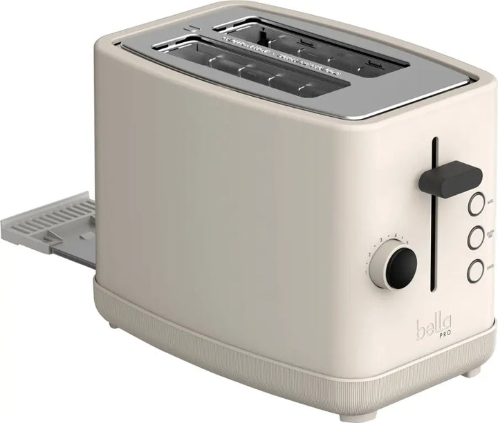 bella PRO - 2-Slice Toaster with Extra Wide Slots - Stainless Steel