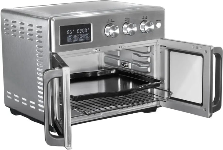 bella PRO - 12-in-1 6-Slice Toaster Oven + 33-qt. Air Fryer with French Doors - Stainless Steel