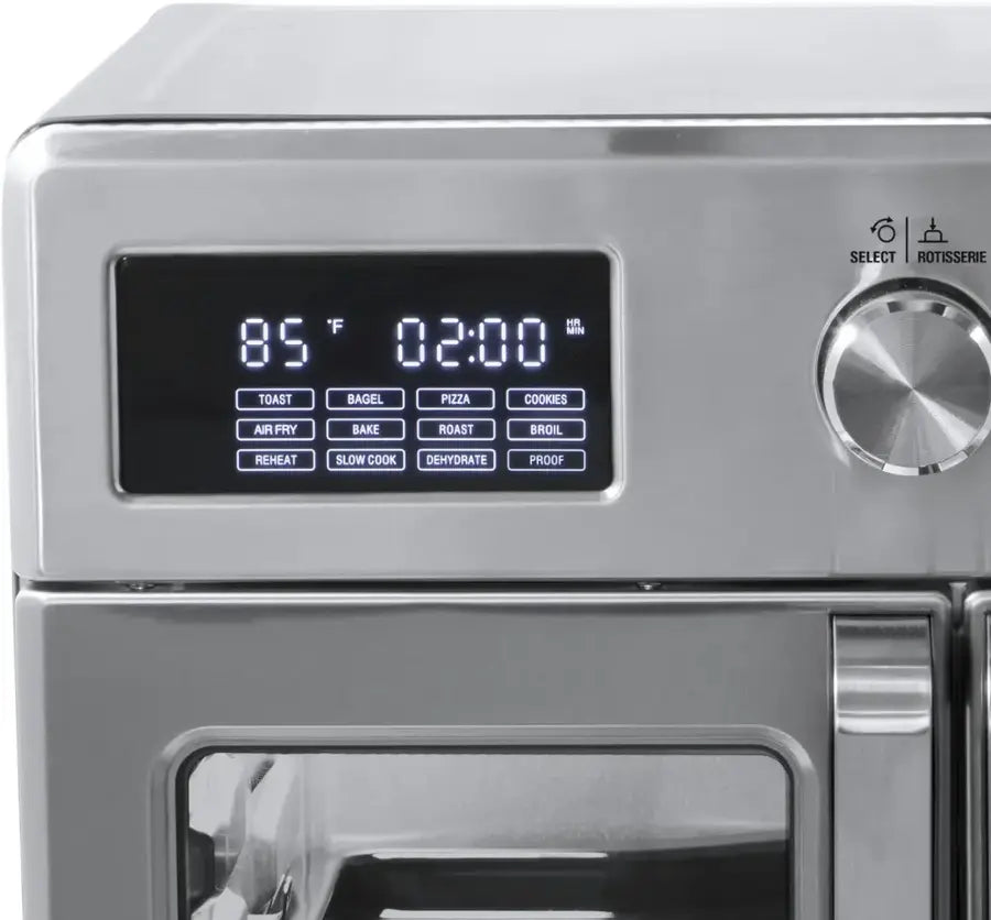bella PRO - 12-in-1 6-Slice Toaster Oven + 33-qt. Air Fryer with French Doors - Stainless Steel
