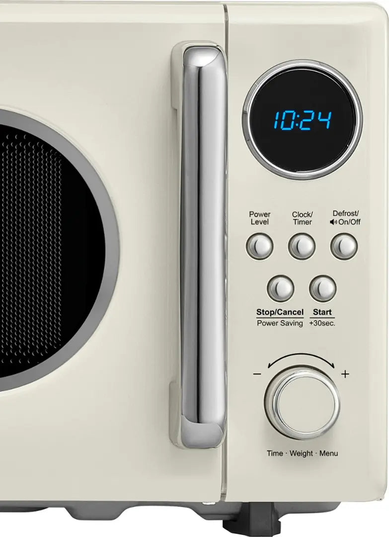 Insignia™ - .7 Cu. Ft. Retro Compact Microwave - Cream