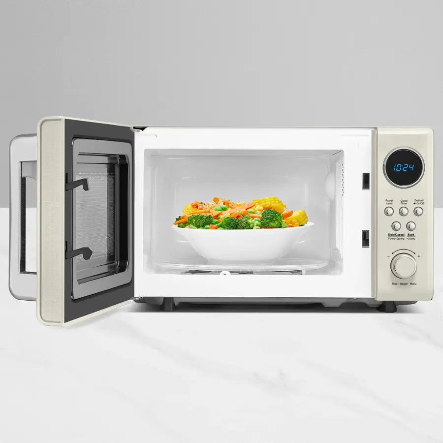 Insignia™ - .7 Cu. Ft. Retro Compact Microwave - Cream