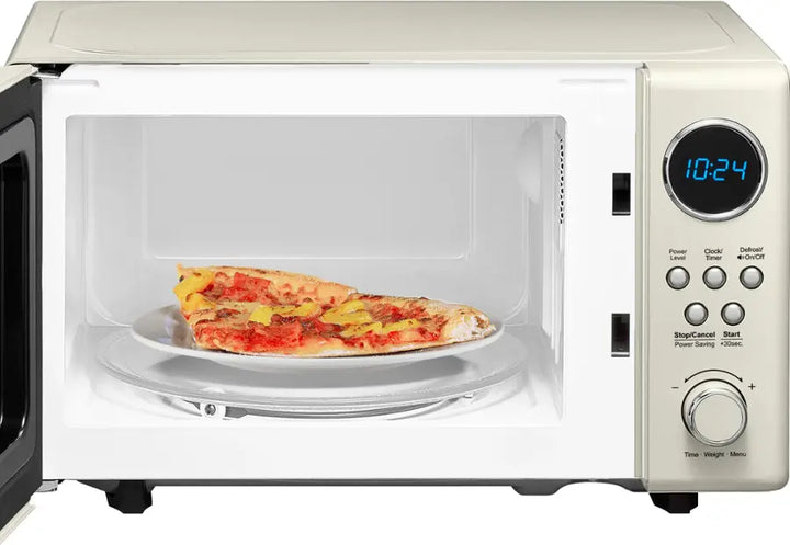 Insignia™ - .7 Cu. Ft. Retro Compact Microwave - Cream