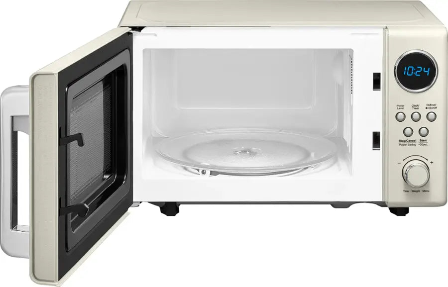 Insignia™ - .7 Cu. Ft. Retro Compact Microwave - Cream
