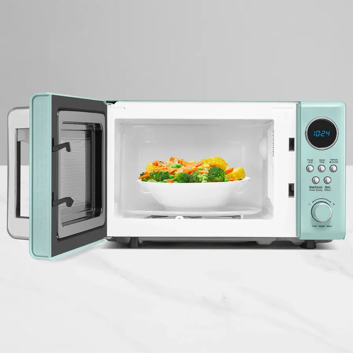 Insignia™ - .7 Cu. Ft. Retro Compact Microwave - Cream