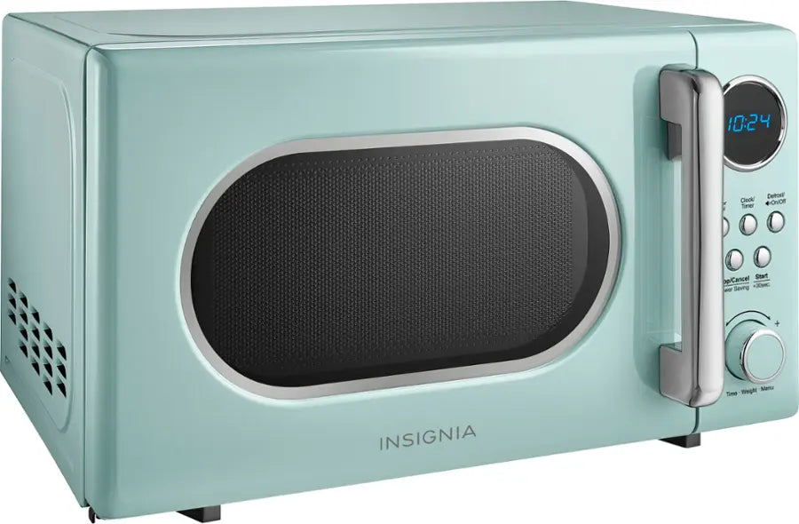 Insignia™ - .7 Cu. Ft. Retro Compact Microwave - Cream