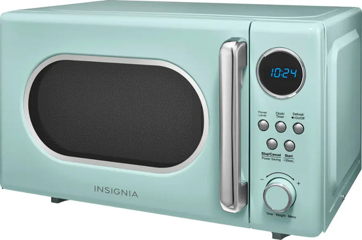 Insignia™ - .7 Cu. Ft. Retro Compact Microwave - Cream