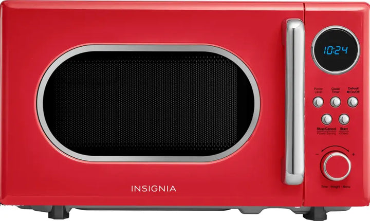 Insignia™ - .7 Cu. Ft. Retro Compact Microwave - Cream