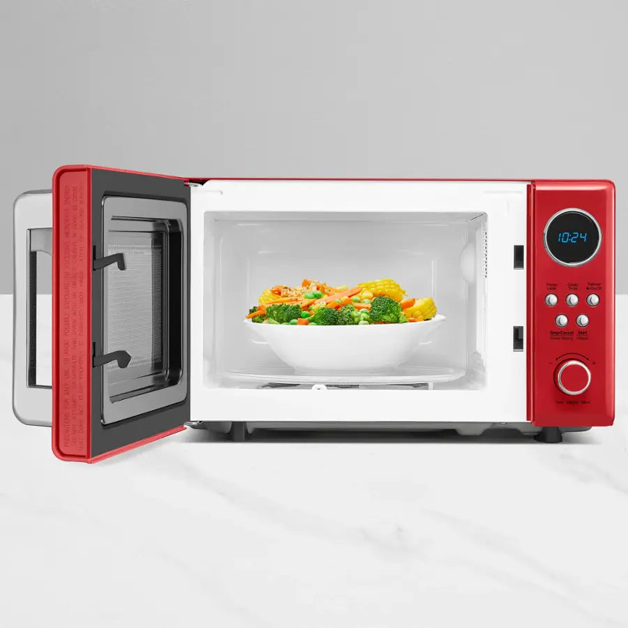 Insignia™ - .7 Cu. Ft. Retro Compact Microwave - Cream