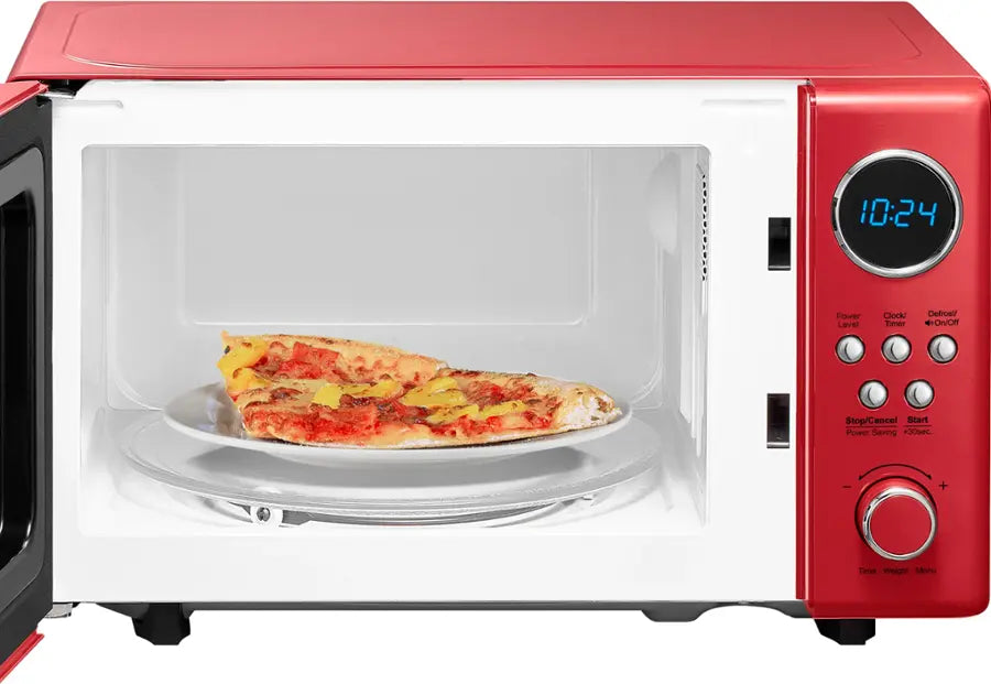 Insignia™ - .7 Cu. Ft. Retro Compact Microwave - Cream