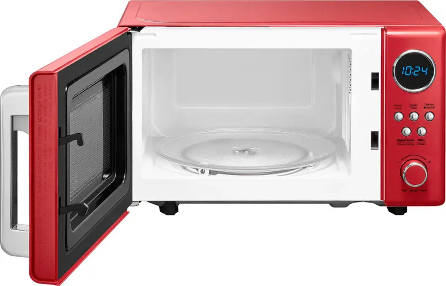 Insignia™ - .7 Cu. Ft. Retro Compact Microwave - Cream